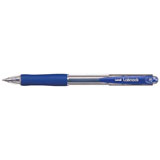 Uni Laknock 0.7mm Retractable Fine Blue Ballpoint Pen SN-100